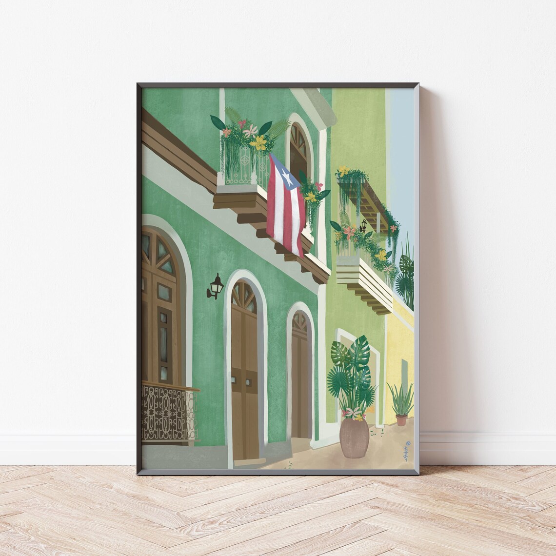 Puerto Rico Illustration, San Juan Travel Poster - Image 3