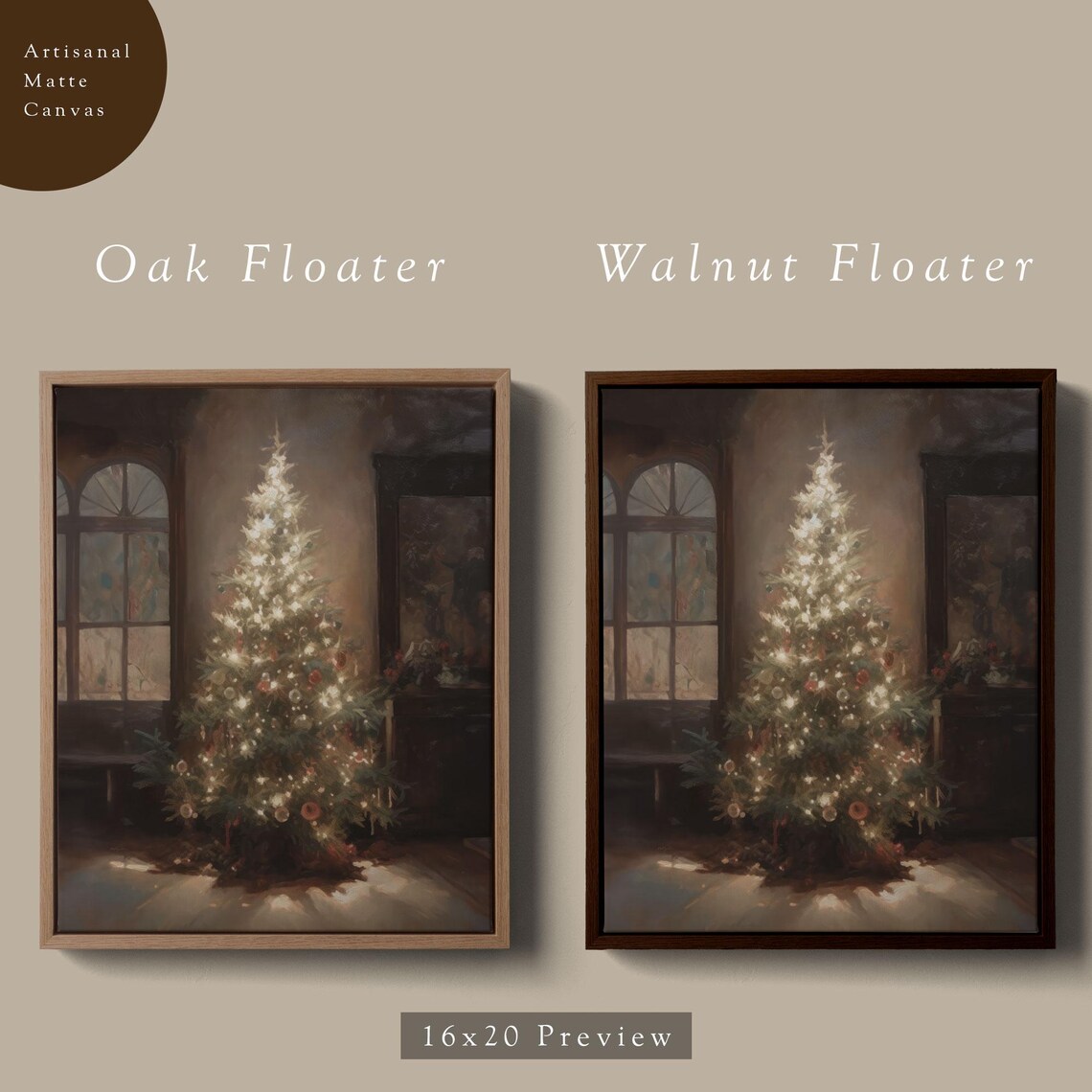 Vintage Christmas Tree Art Print, Winter Holiday - Image 6