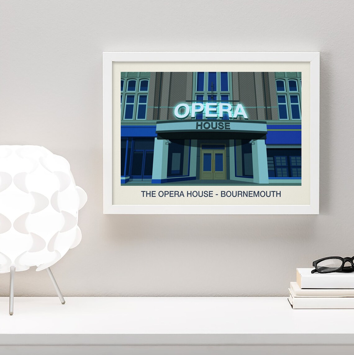 The Opera House Bournemouth Nightclub Poster Neon Sign Venue Art - Image 4