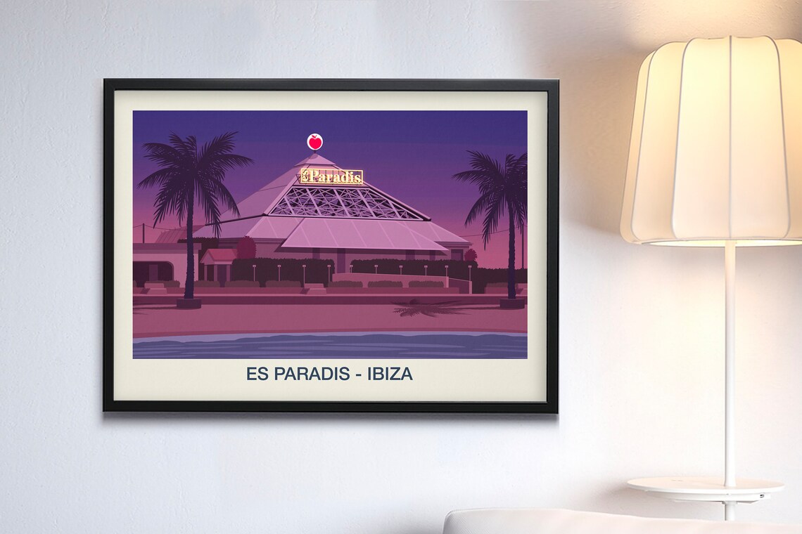 Es Paradis Nightclub Travel Poster - Image 3