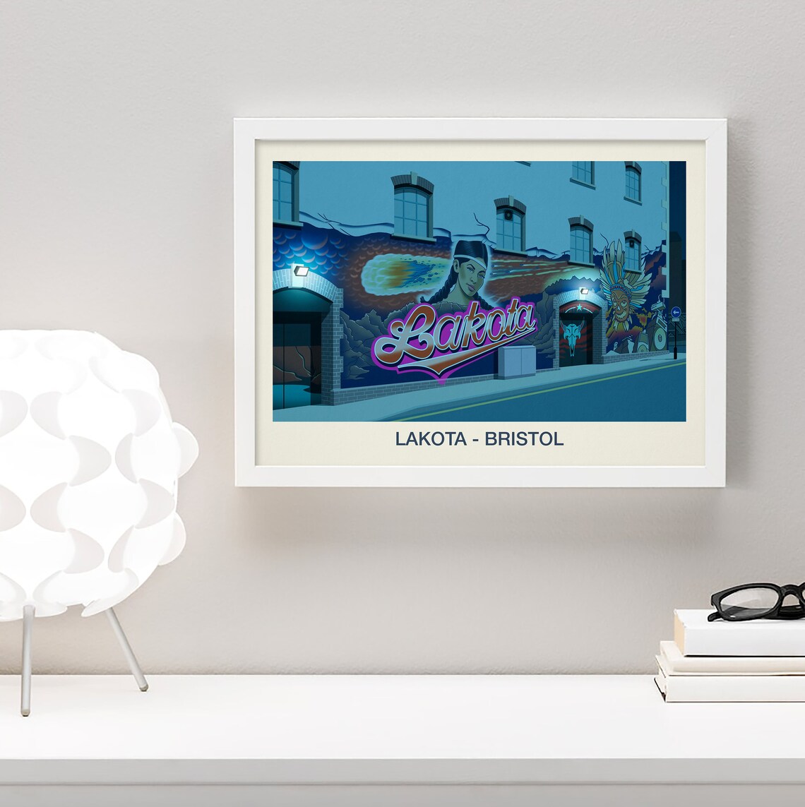 Lakota Bristol Nightclub Poster Mural Painting Venue Night Scene - Image 4