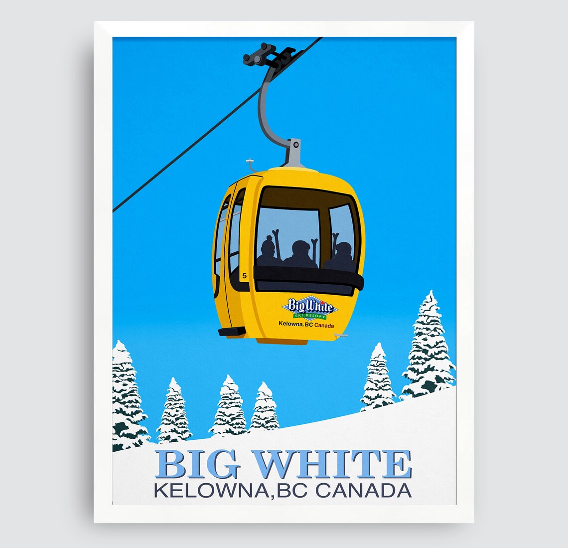 Big White Ski Resort Travel Poster - Image 3