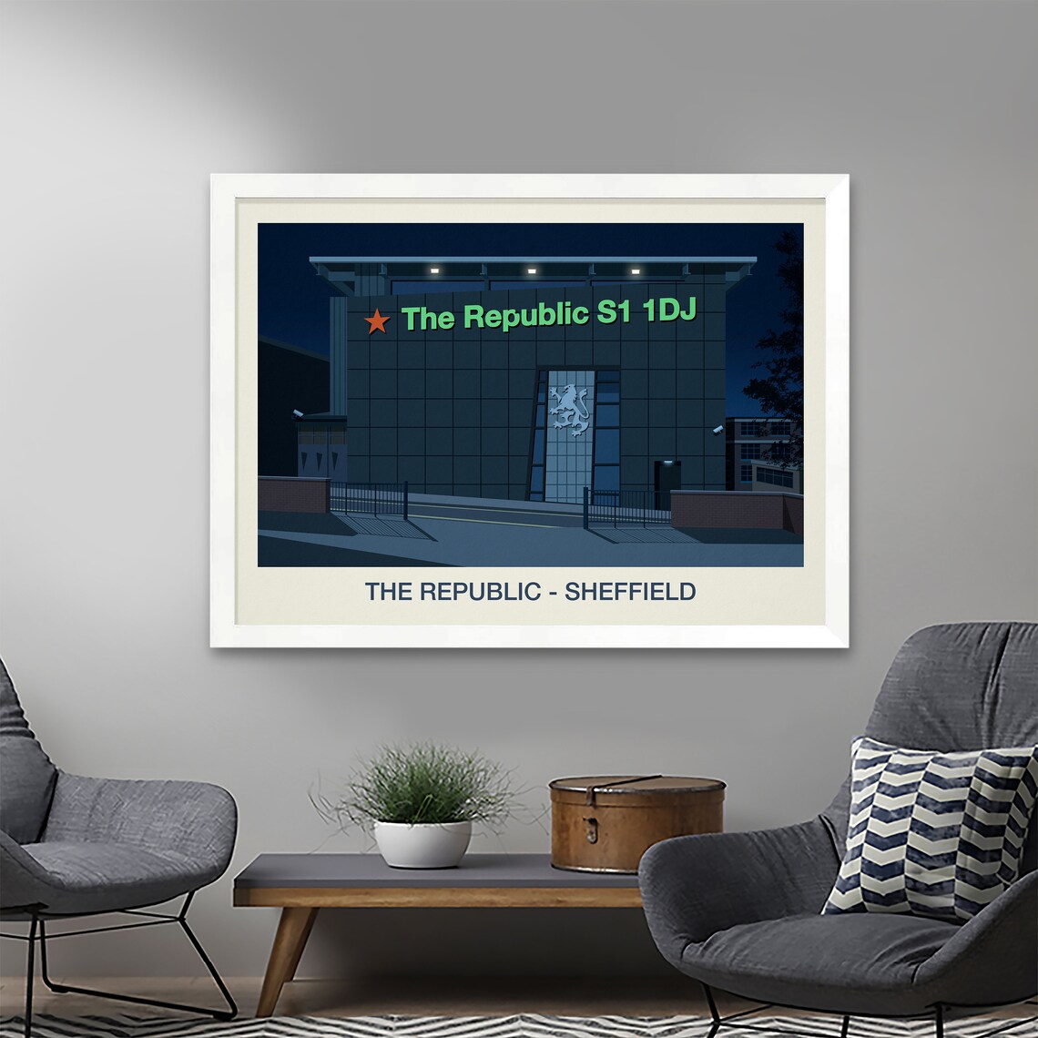The Republic Nightclub Poster, Retro Nightlife Art Print - Image 2