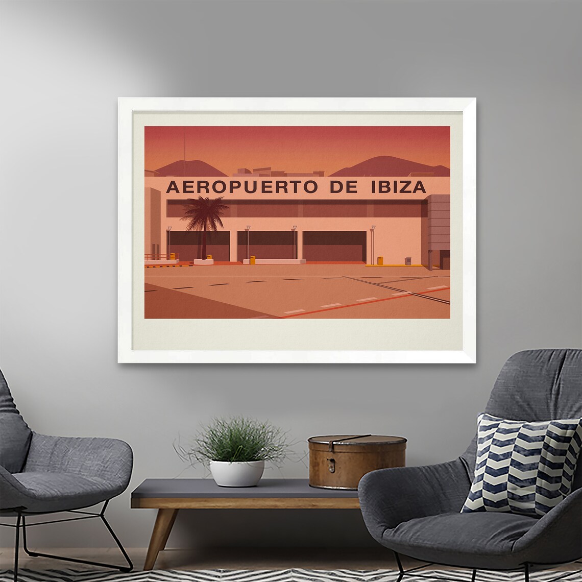 Ibiza Airport Travel Poster - Image 2