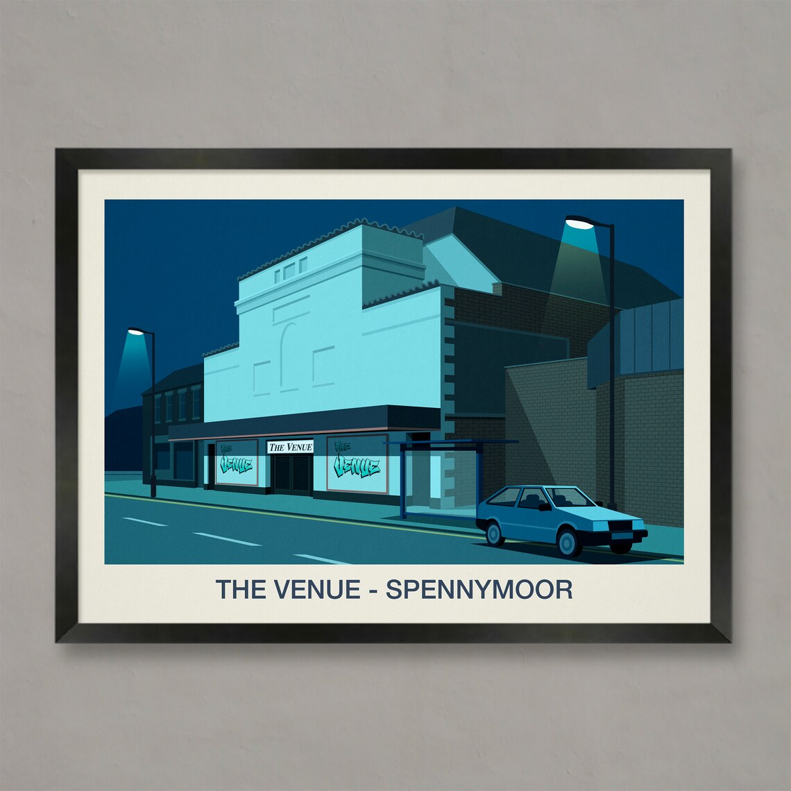 The Venue Spennymoor Nightclub Travel Poster