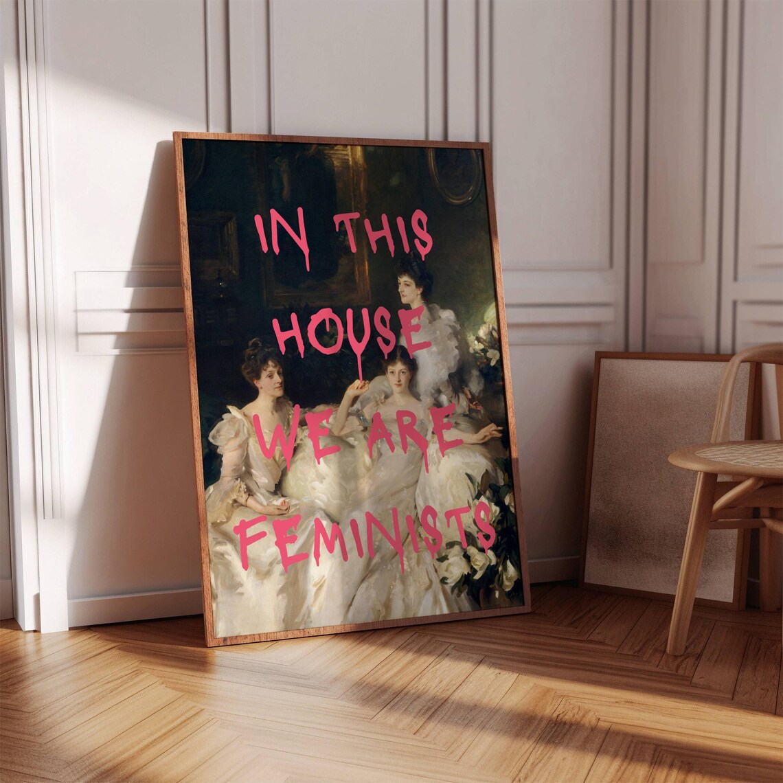In This House We Are Feminist Art Print, Vintage - Image 4