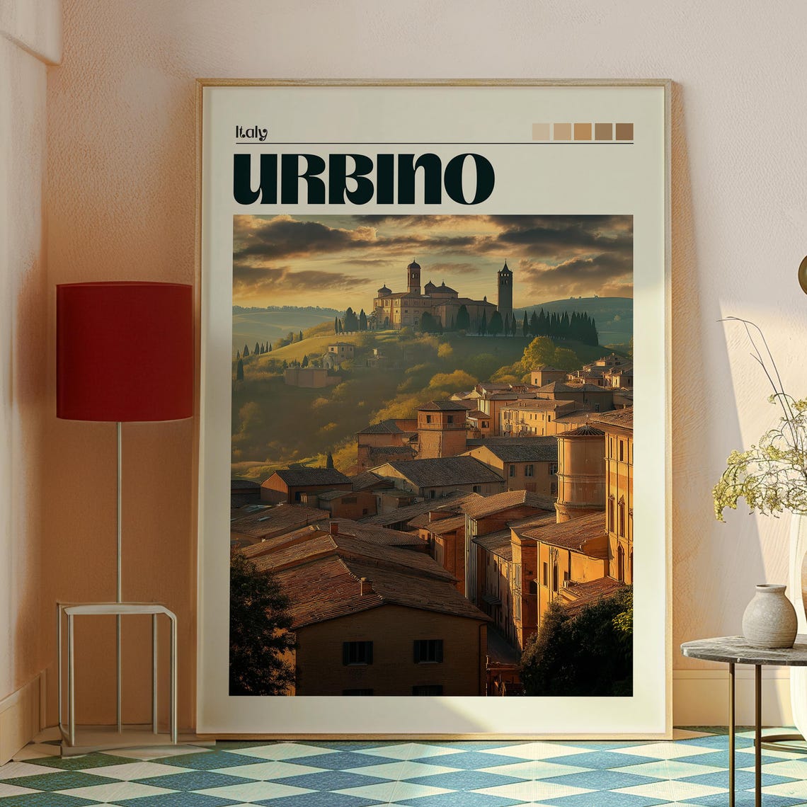 Urbino Travel Poster, Italian Commune Wall Art - Image 2