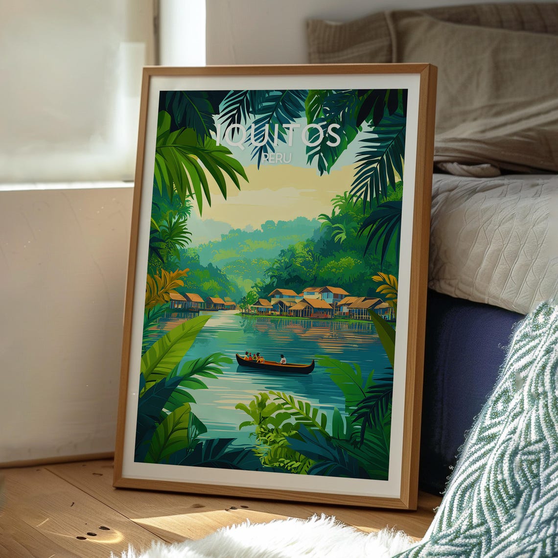 Iquitos Poster Art Peru Travel Print Wall Backpacking South America - Image 3