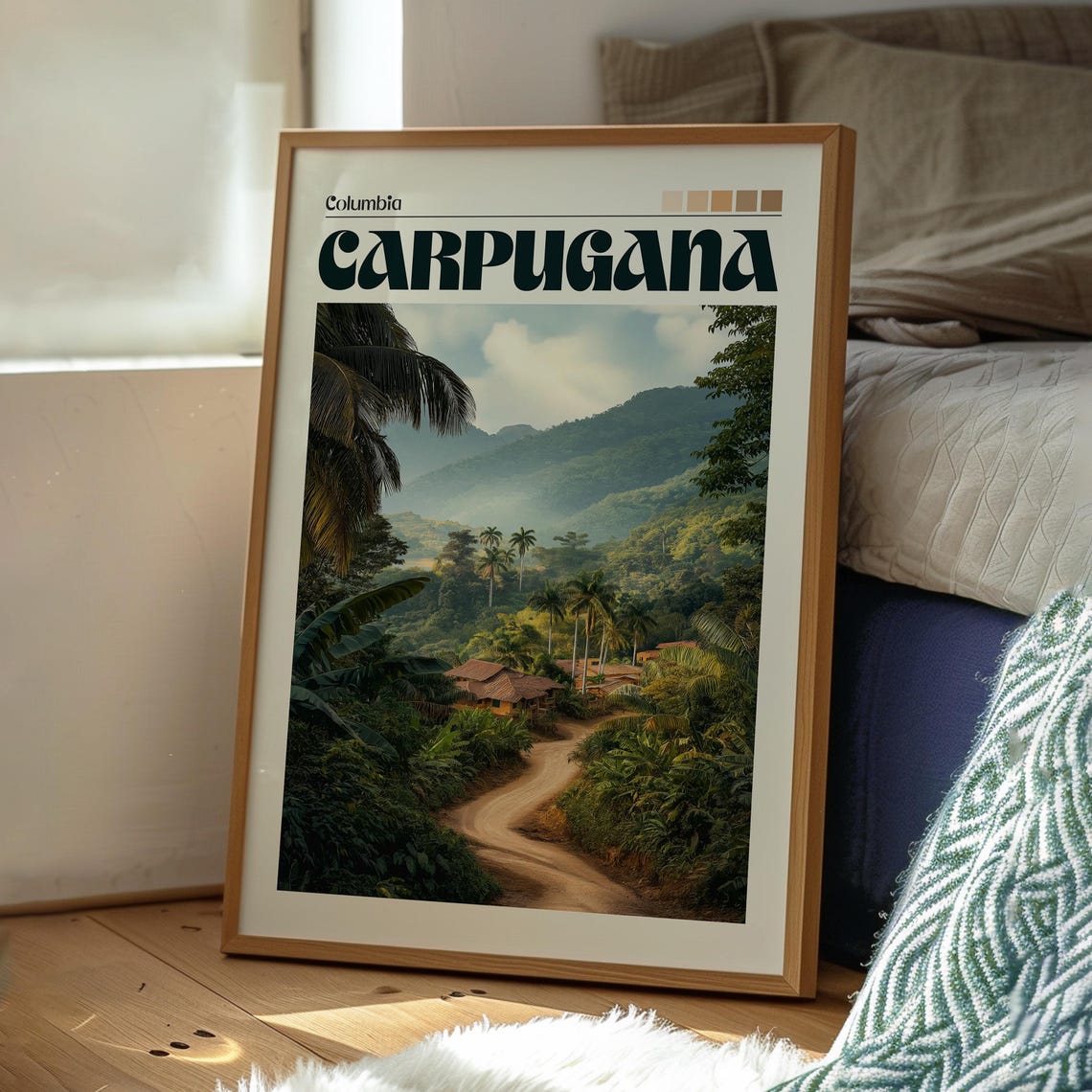 Carpugana Poster Colombia Travel Print Wall Art Backpacking South America - Image 3