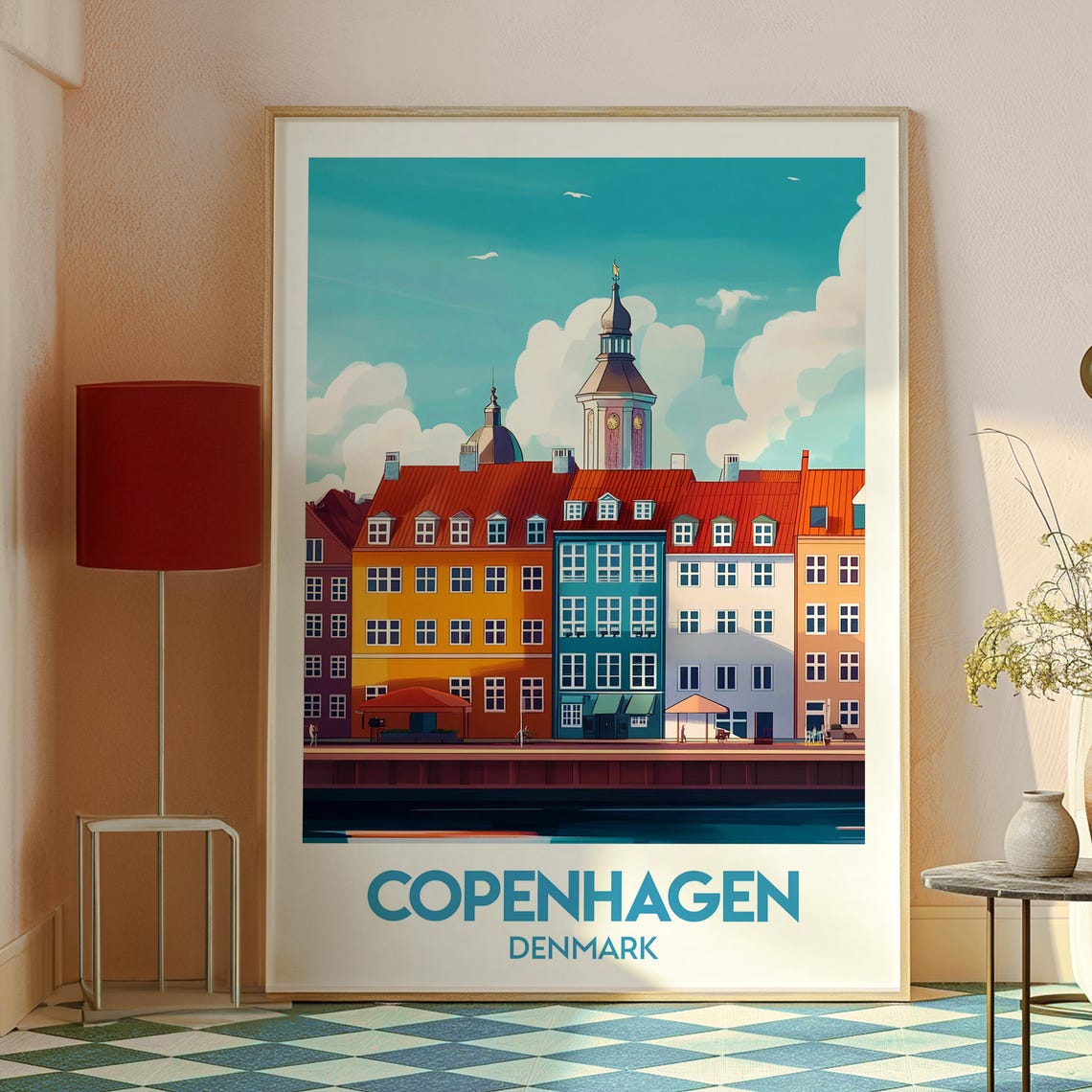 Copenhagen Canal Travel Poster - Image 2