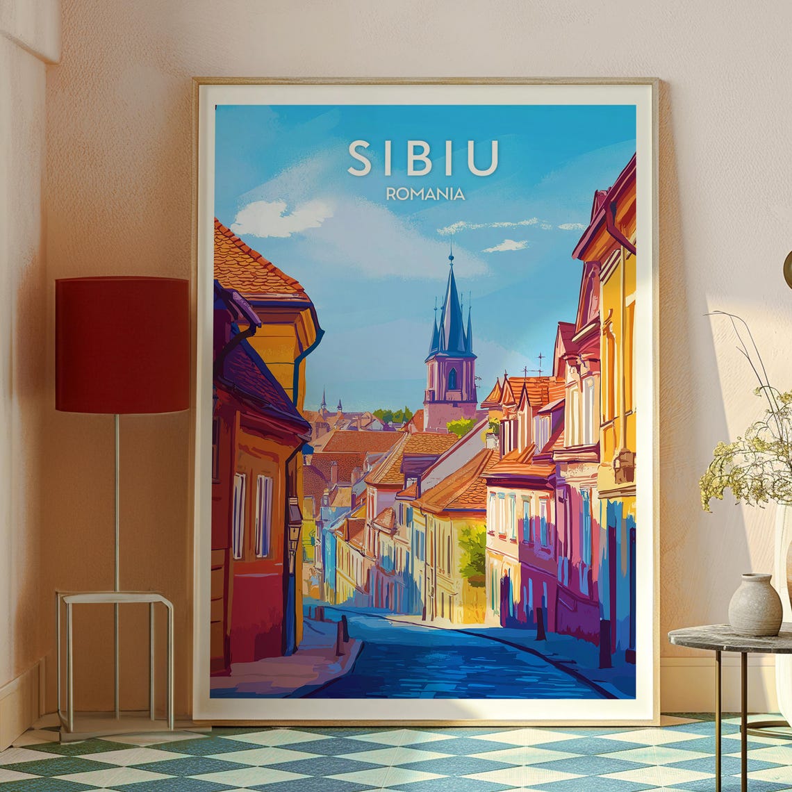 Sibiu Travel Poster, Romania City Art Print - Image 2