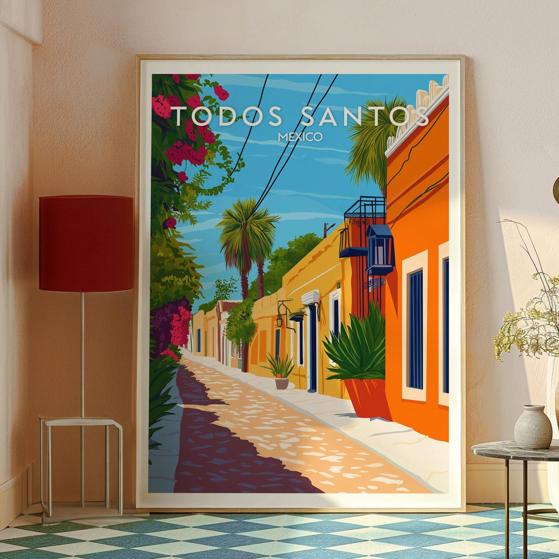 Todos Santos Mexico Travel Poster, City Wall Art - Image 2