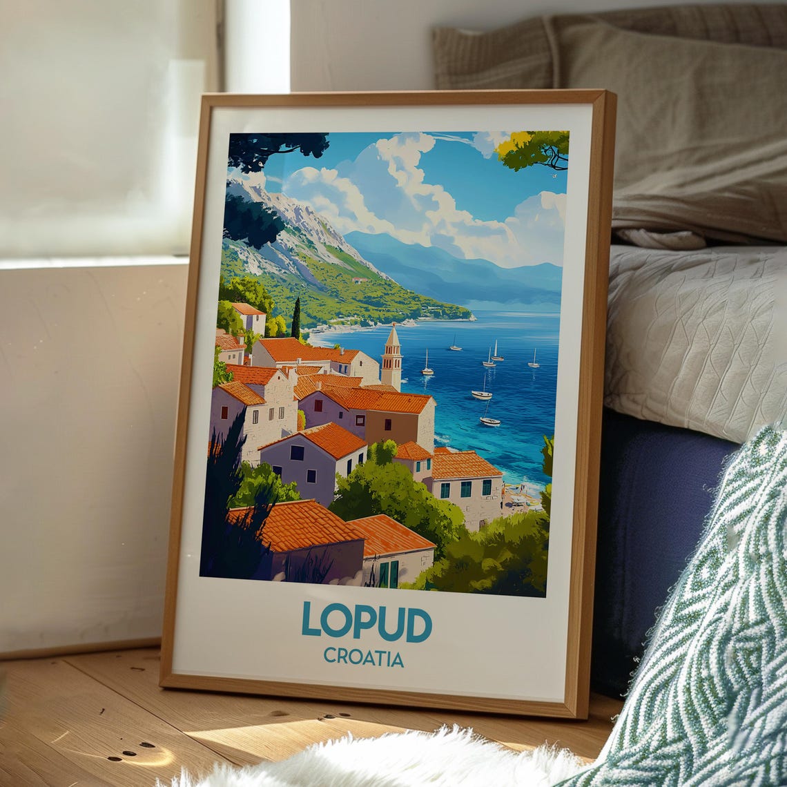 Lopud Croatia Island Travel Poster - Image 3