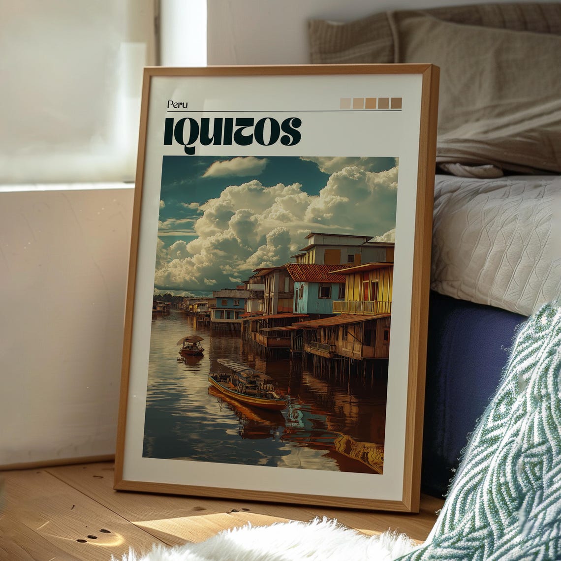 Iquitos Poster Art Peru Travel Print Wall Backpacking South America - Image 3