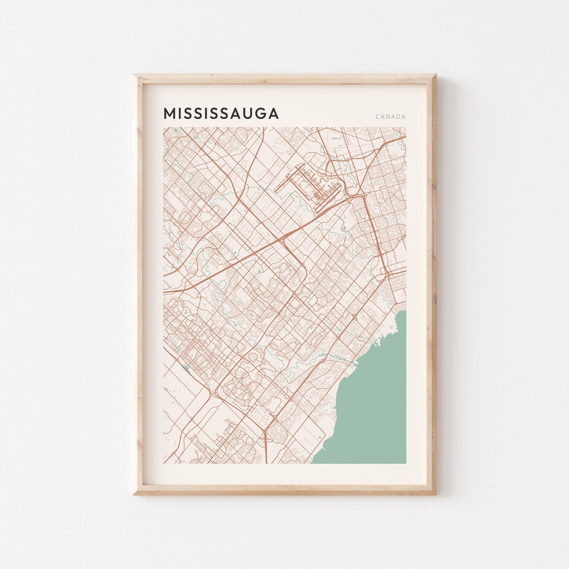Mississauga Map Poster Mississauga Wall Art Mississauga Poster Mississauga Art Print Mississauga Mississauga Ontario Canada