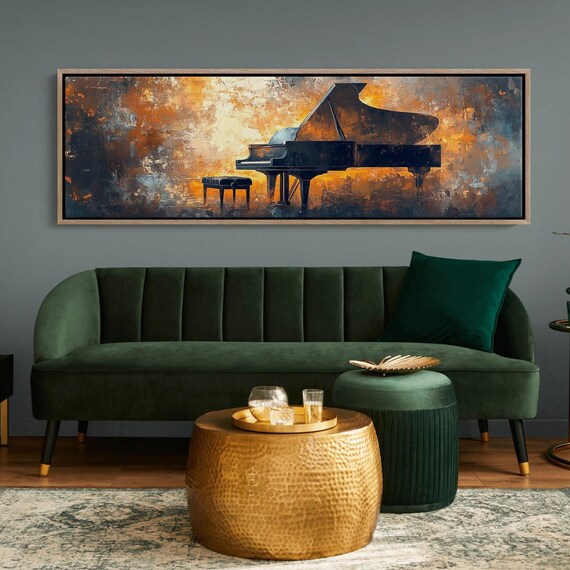 Grand Piano Art, Minimalist Contemporary Decor