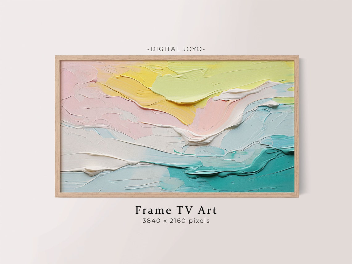 Abstract Brush Strokes Art For Samsung Frame Tv