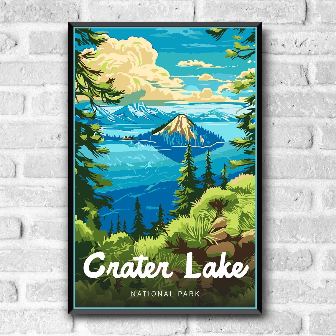 Crater Lake National Park Designer Series Poster - Image 3