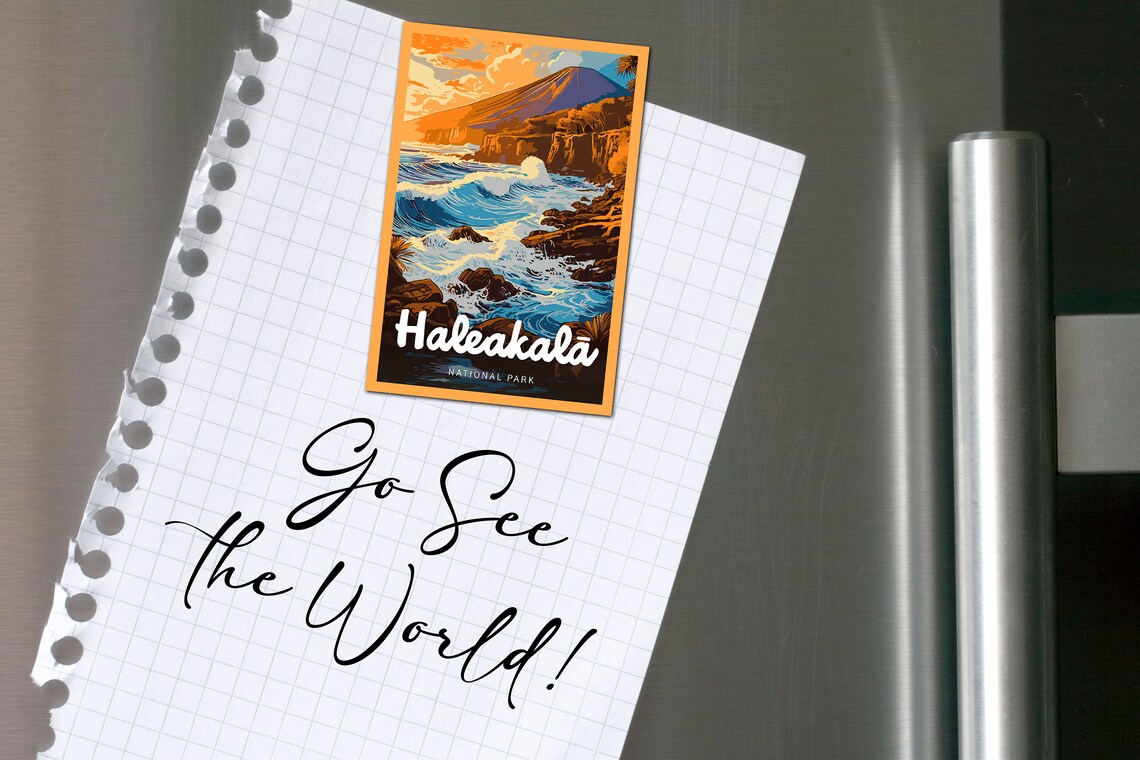 Haleakala National Park Vintage Travel Poster - Image 2