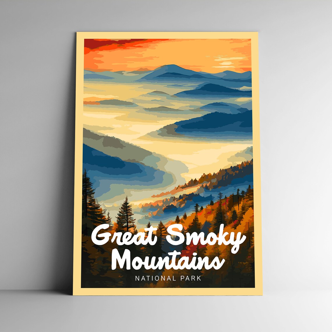 Great Smoky Mountains National Park Designer Series Poster