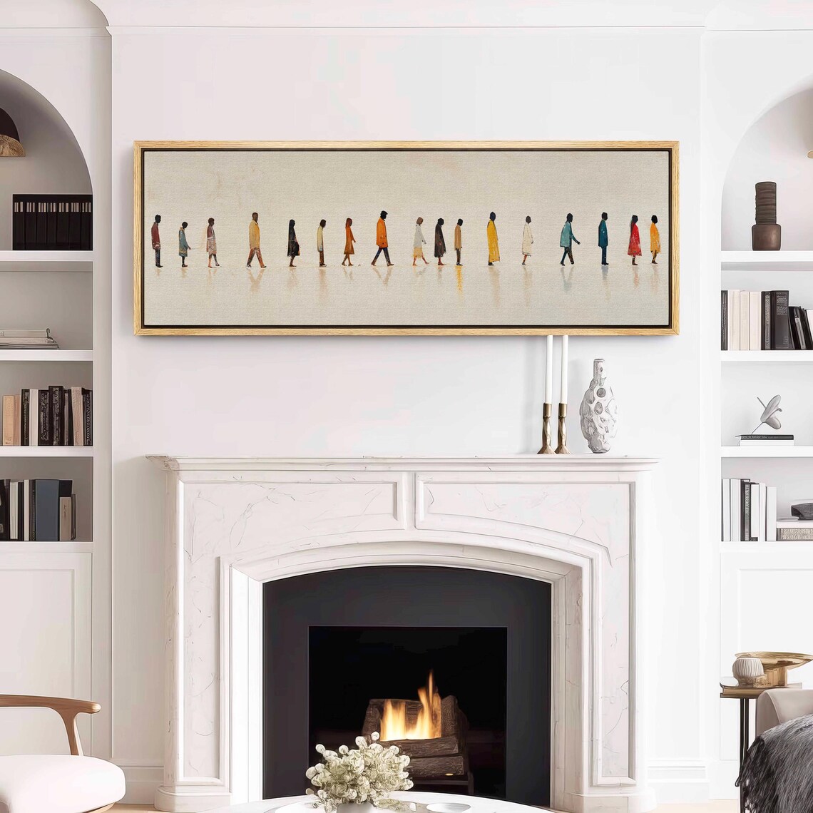 Abstract People Walking, Minimalist Wall Art Print - Image 3