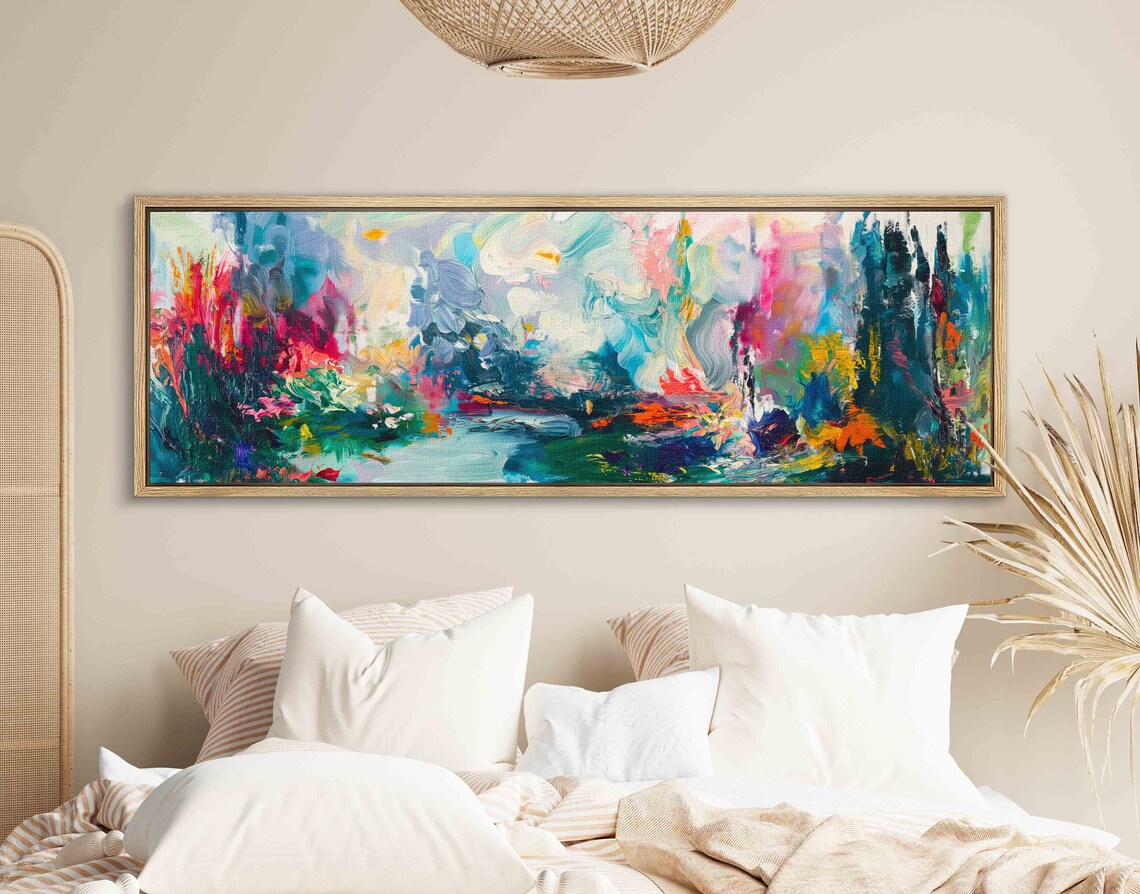 Abstract Landscape Wall Art Print, Moody Panoramic - Image 2