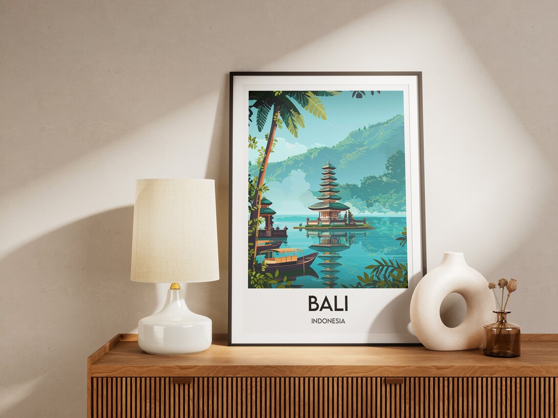 Bali Indonesia Travel Poster, Asia Travel Print - Image 2