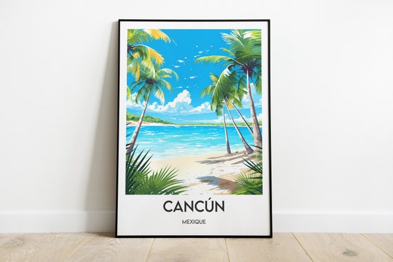 Cancun Poster Travel Poster Mexico Poster