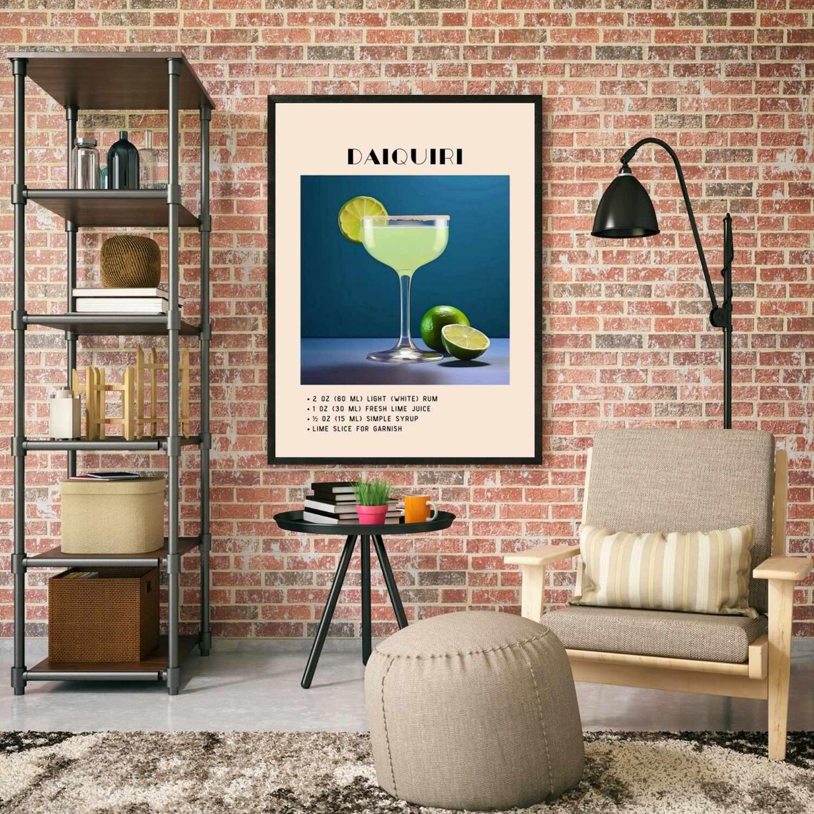 Daiquiri Cocktail - Contemporary Travel Poster - Image 4