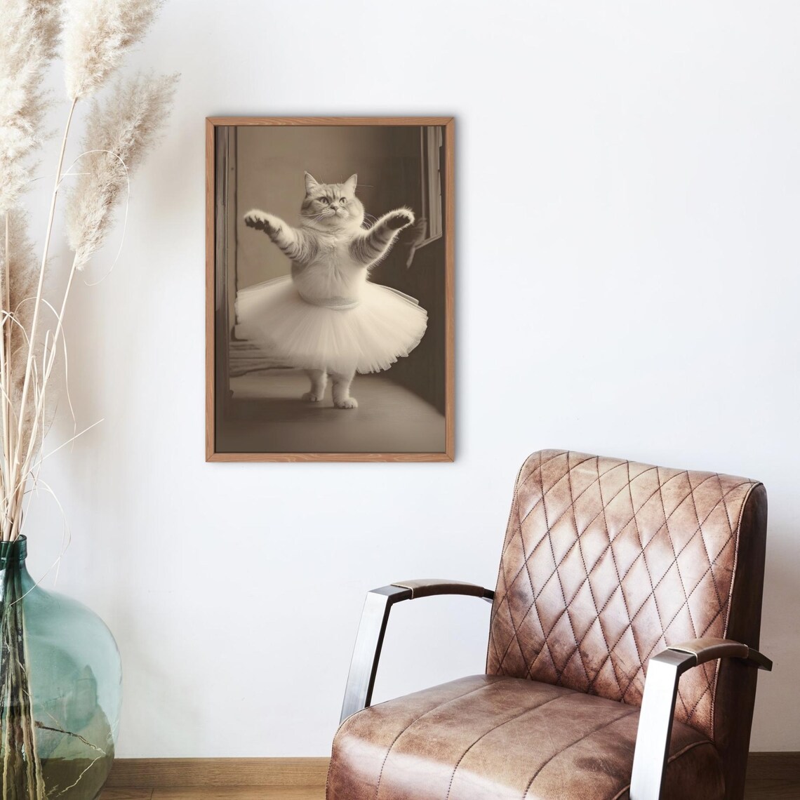 Cat Ballerina Vintage Poster, Gothic Home Decor - Image 4