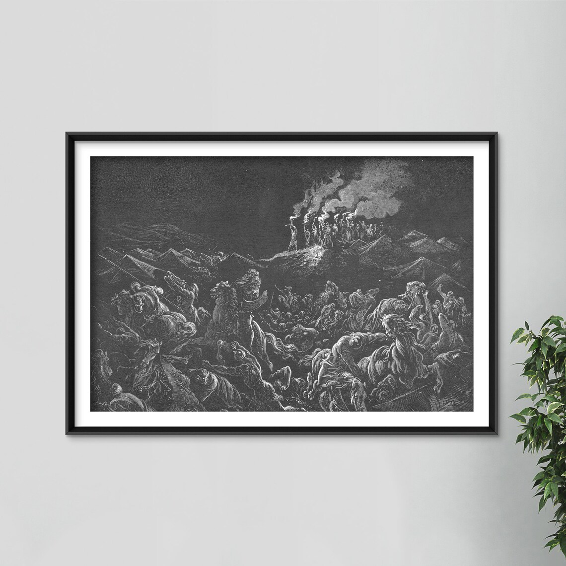 Gustave Doré The Midianites Are Routed Art Print - Image 4