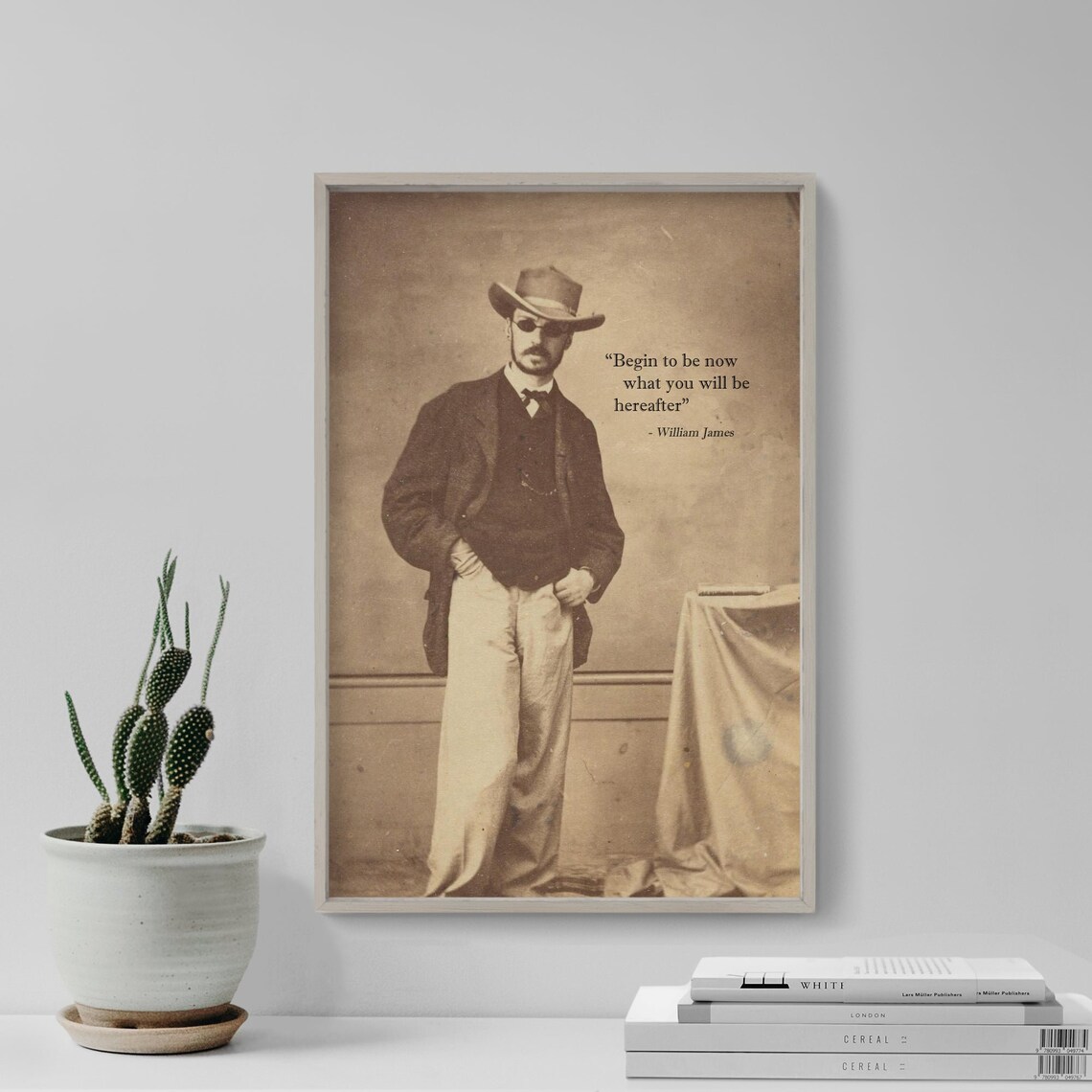 William James Quote Art Print, Typography Poster - Image 4