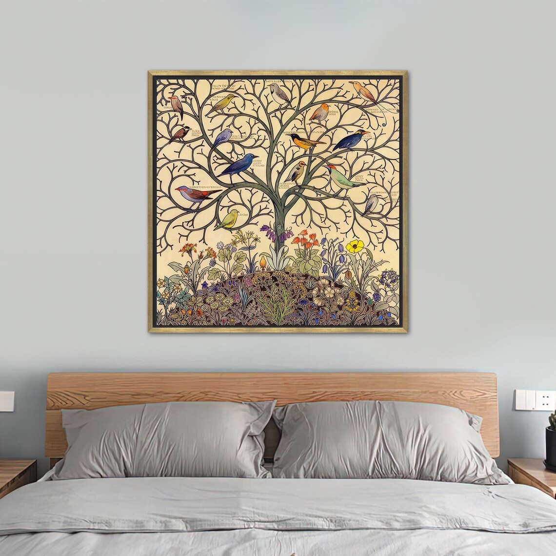 Christmas Gifts Animal Glass Decor, Birds On Tree Branches - Image 2