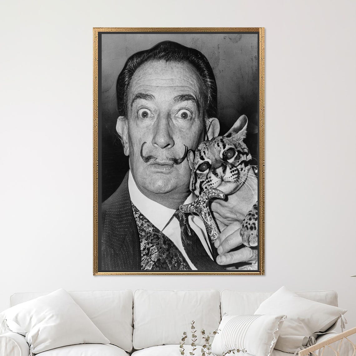 Salvador Dali With Cat, Cat Lover Gift - Image 2