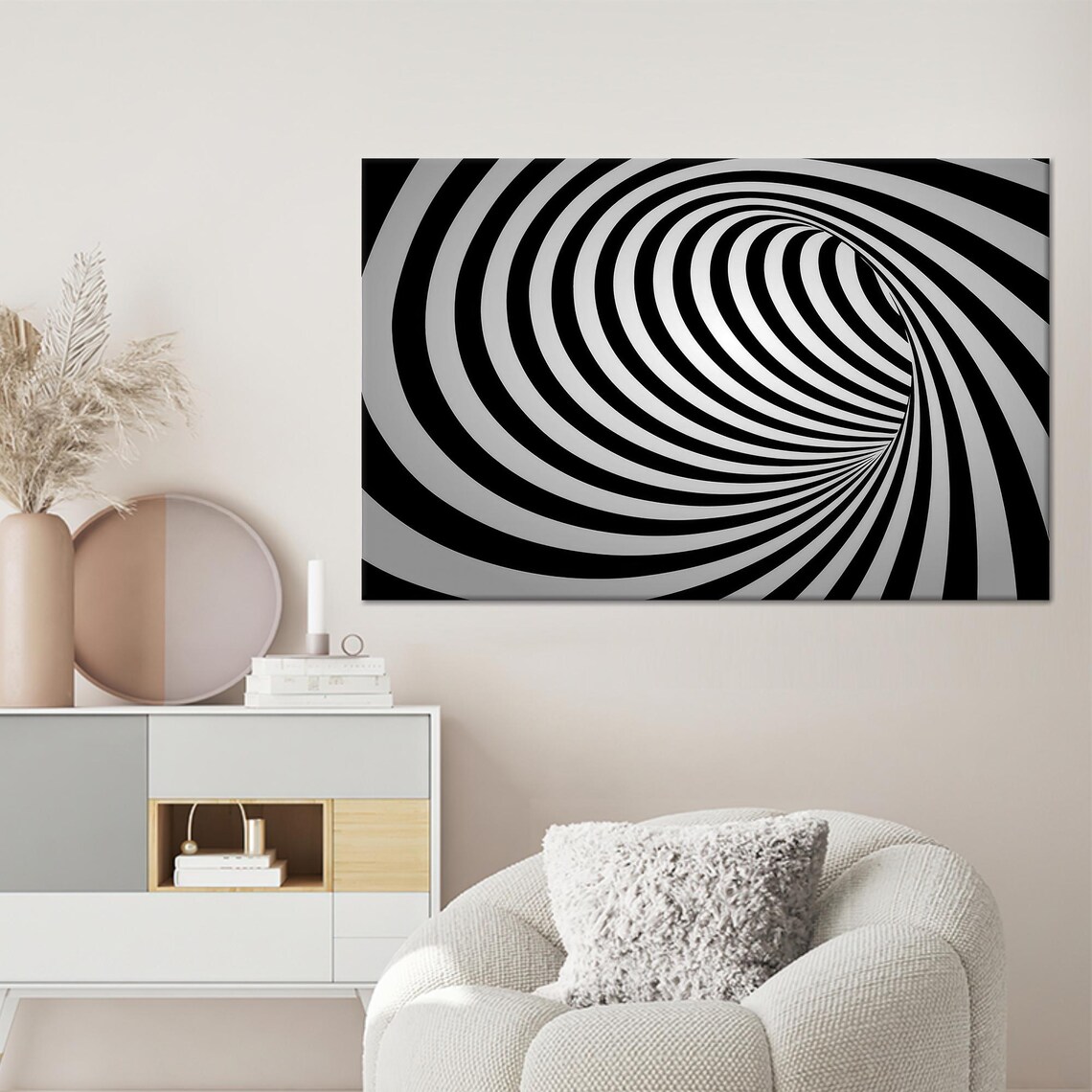 Abstract Swirl - Modern Holiday Decor, Gift For Mom