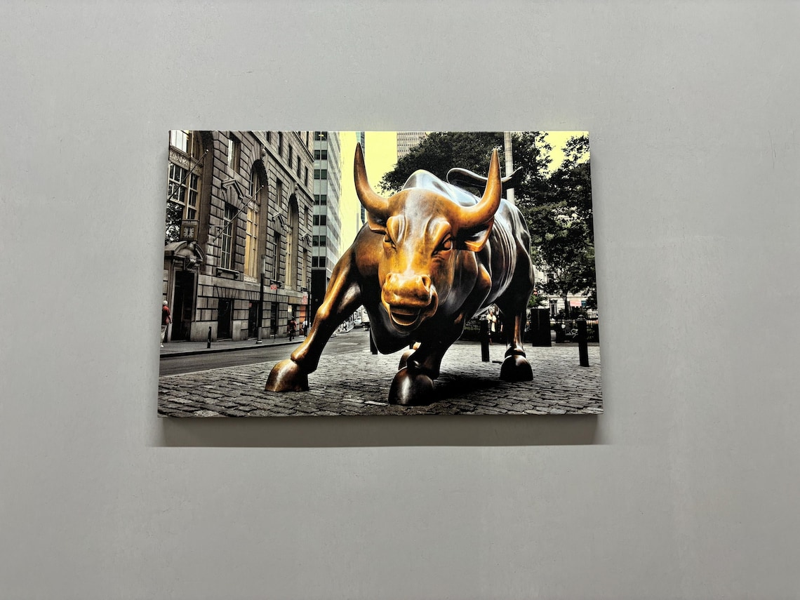 Bronze Bull, New York Sculpture View Gift For Mom