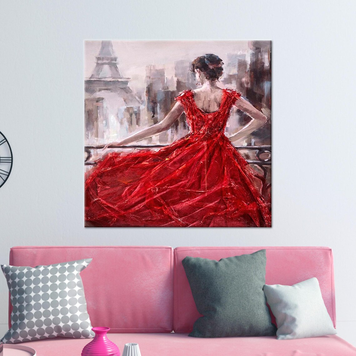 Abstract Woman In Paris Art Print, Bridesmaid Gift - Image 4