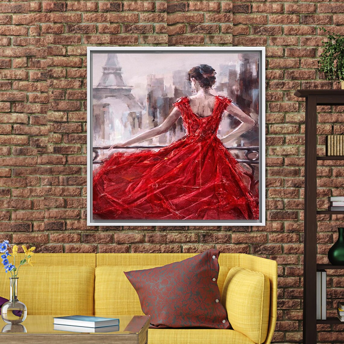 Abstract Woman In Paris Art Print, Bridesmaid Gift - Image 3