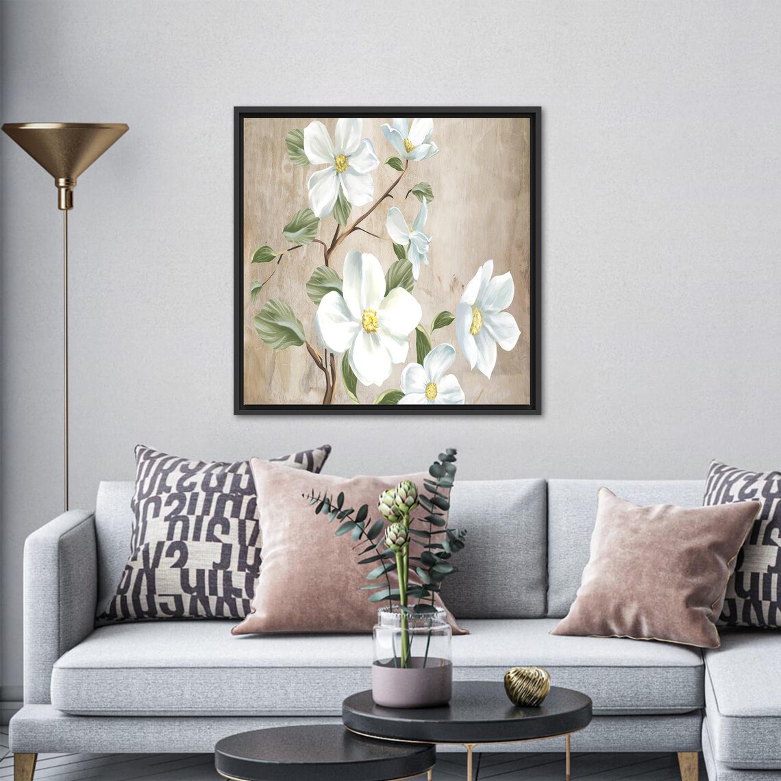 White Flowers, Daisy Artwork Personalized Gift - Image 3