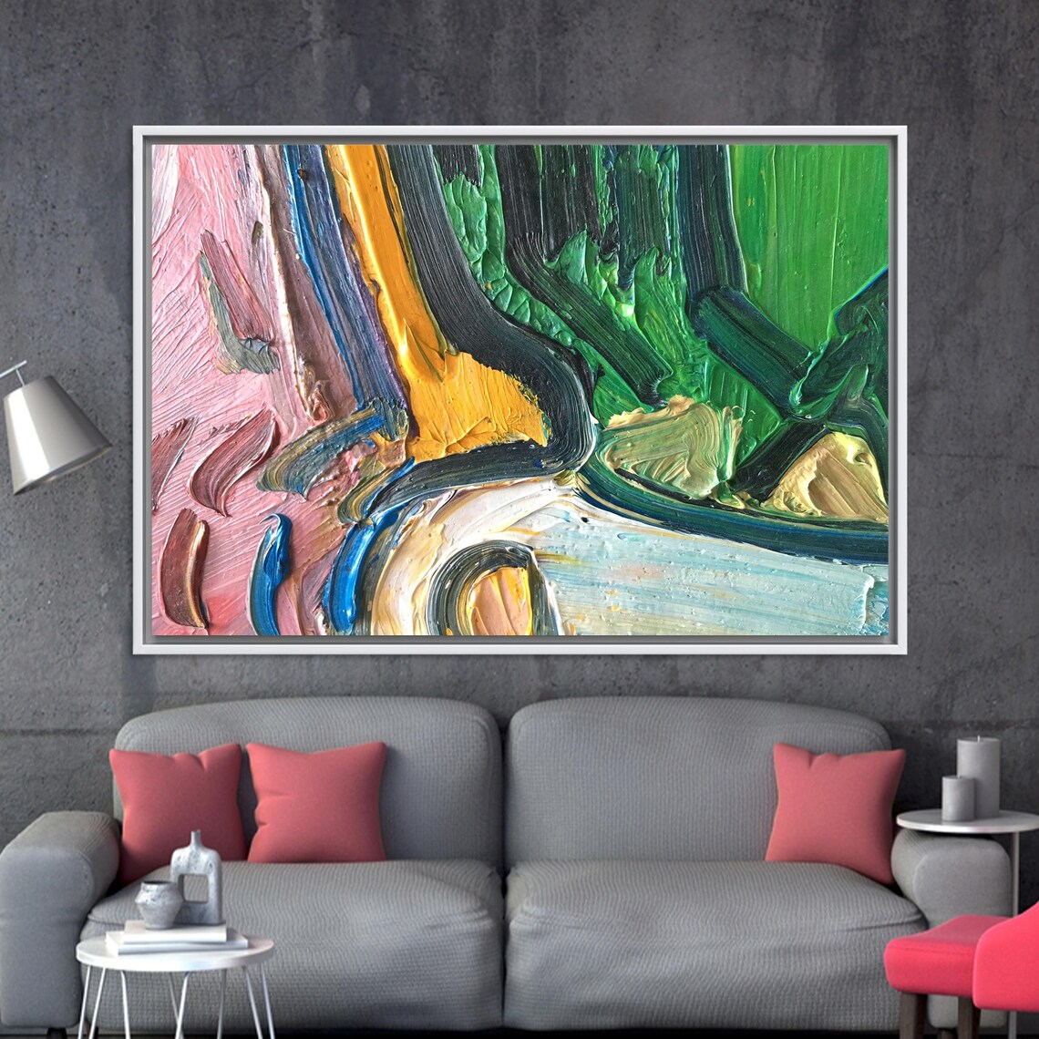 Colorful Painting, Personalized Gift for Her