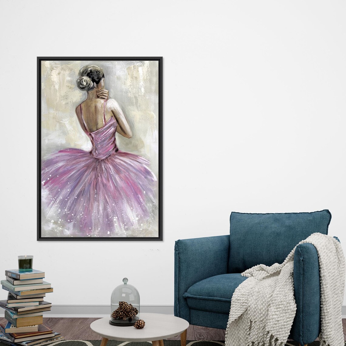 Ballerina Wall Hanging, Modern Glass Dancer Decor - Image 3