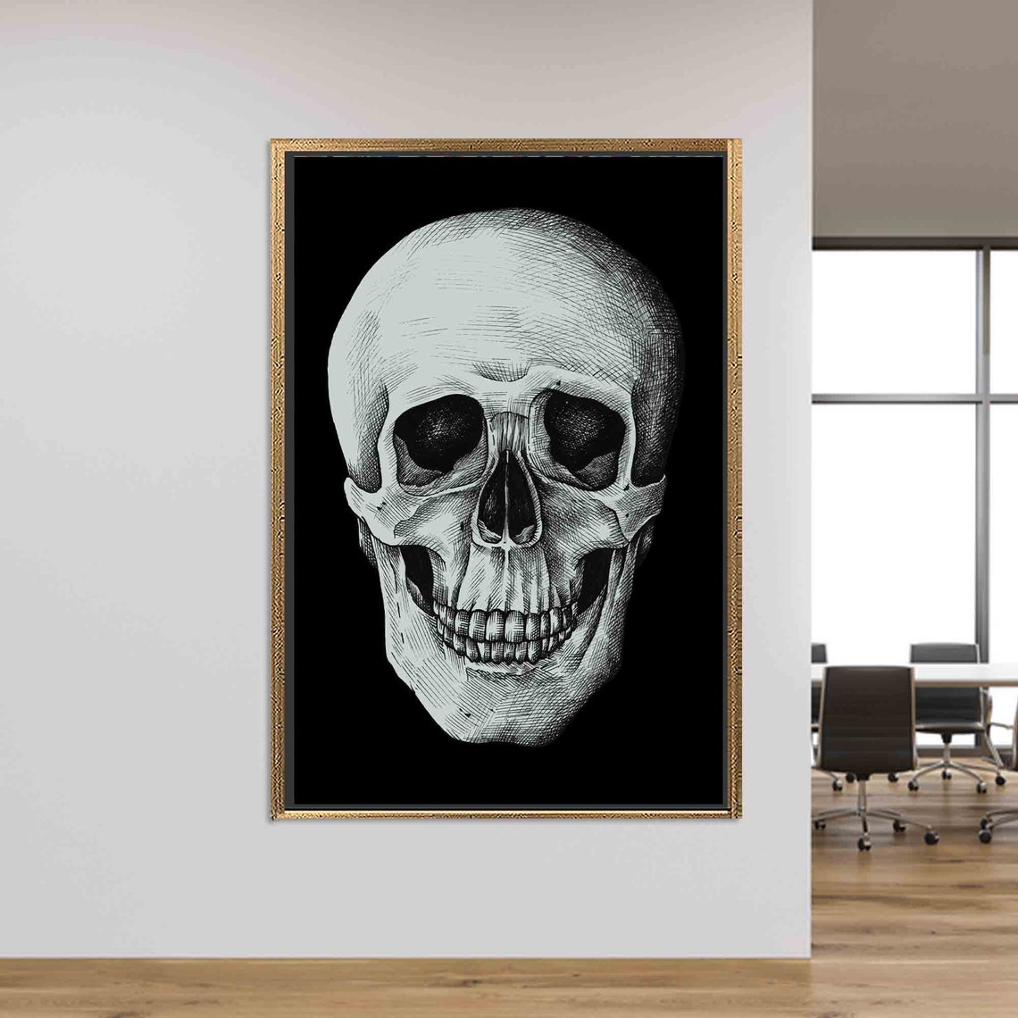 Skull Wall Art, Modern Loft Decor - Image 2