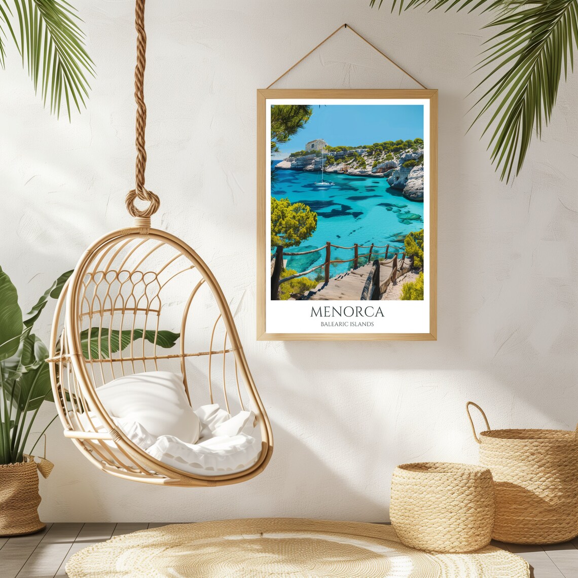Menorca Travel Poster, Balearic Island Wall Art Print - Image 2