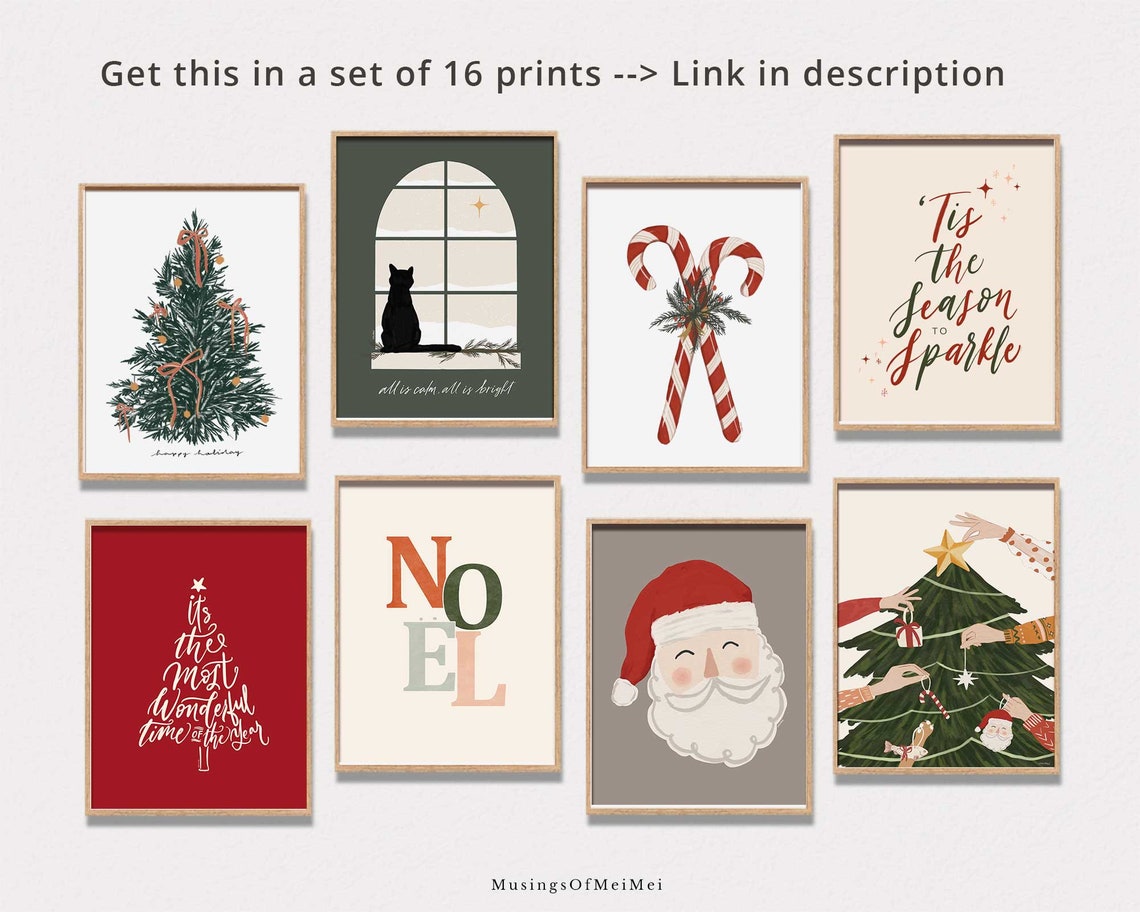 Tis the Season to Sparkle Calligraphy Elegant Holiday Poster - Image 3