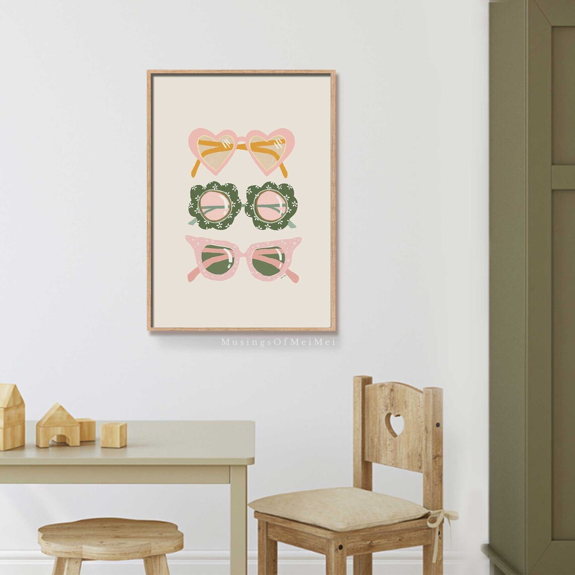 Cheerful Sunnies Art Print, Girly Nursery Decor - Image 3