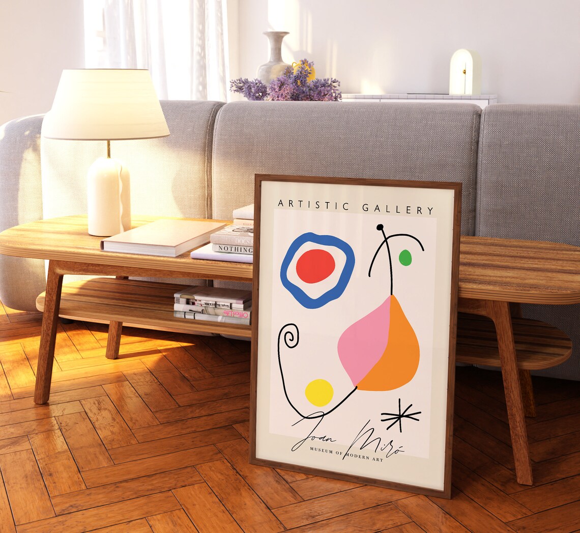 Joan Miro Minimalist Abstract Exhibition Poster - Image 3