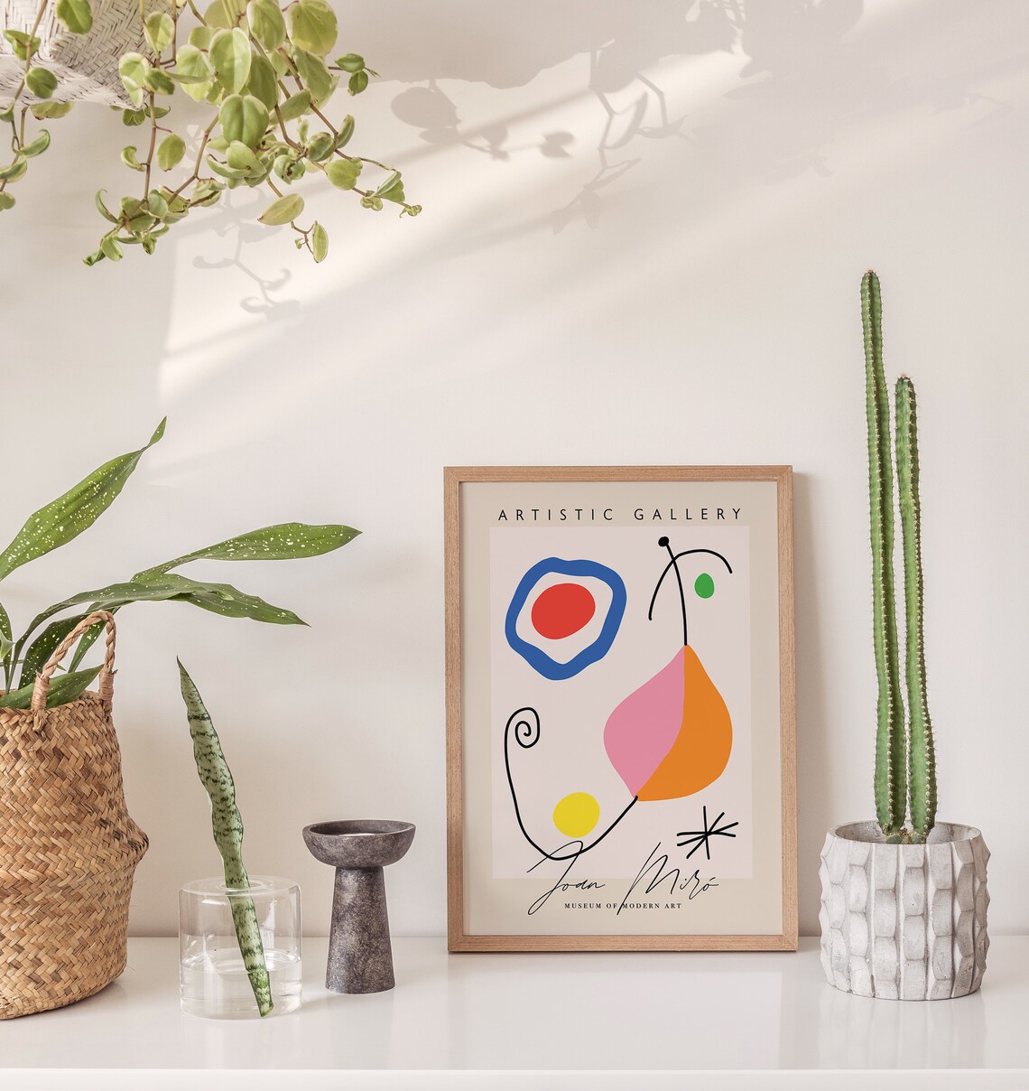 Joan Miro Minimalist Abstract Exhibition Poster - Image 4