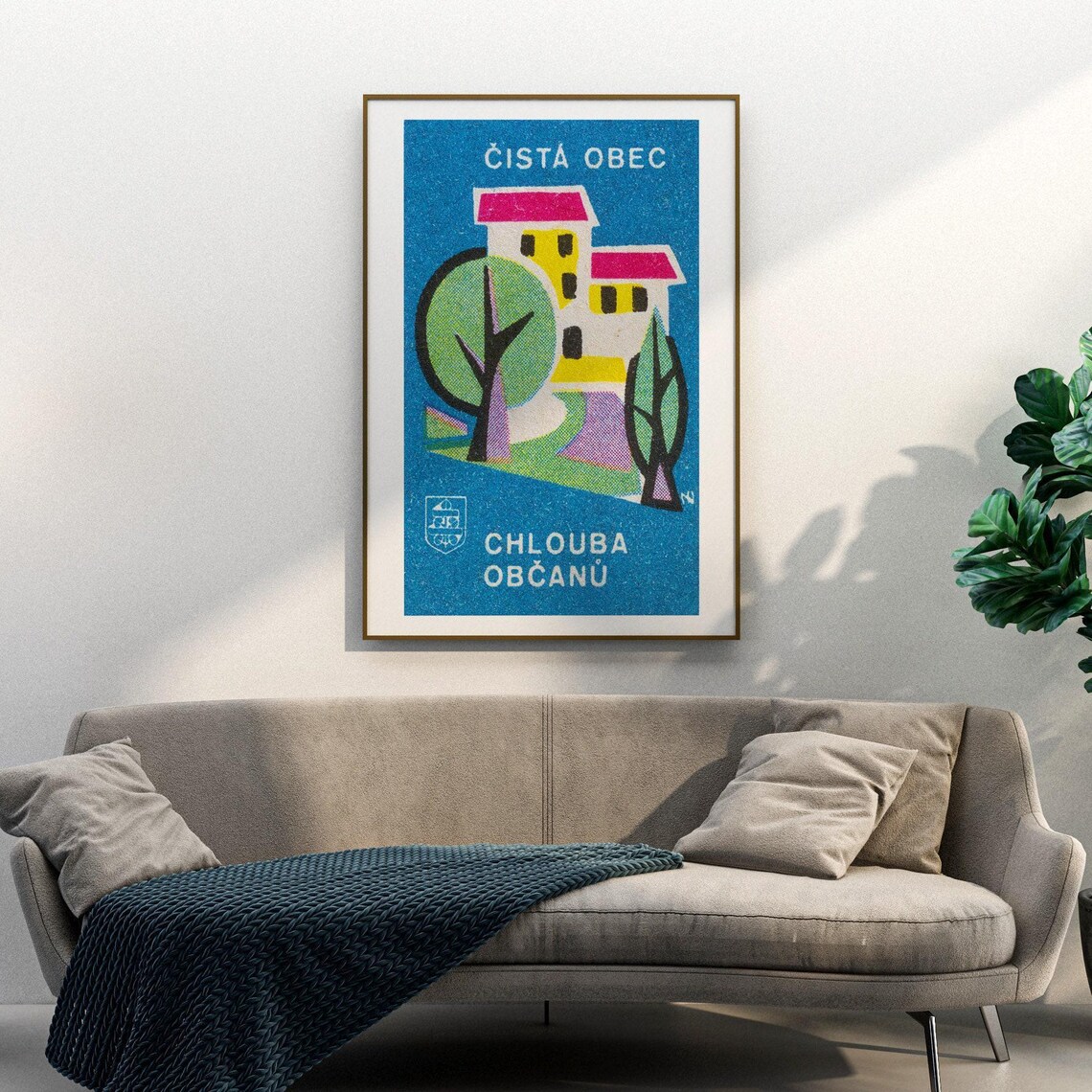 Clean Communities Matchbox Print, Vintage Czech Poster - Image 3