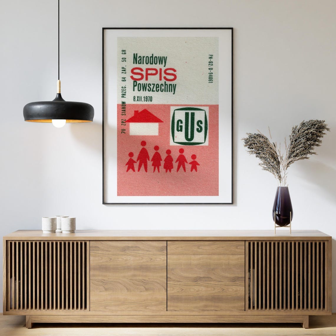 Narodowy Spis Powszechny 1970 Polish Census Matchbox Label Art Poster - Image 4