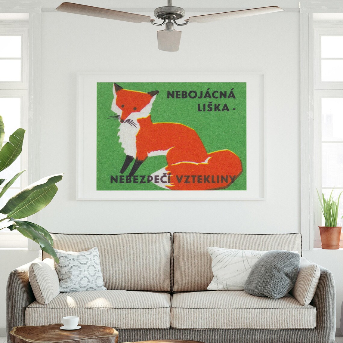 Beware Foxes Carry Rabies Vintage Poster Print - Image 3